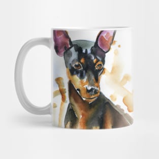 Miniature Pinscher Watercolor - Dog Lovers Mug